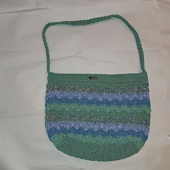 Cappelli Straworld Multicolor Should Crossbody Bag 13" x 9.5" Beautiful Stripes - Picture 13 of 13